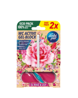 AMBIPUR WC Active gel-blok růže & lilie 2 x 45 g