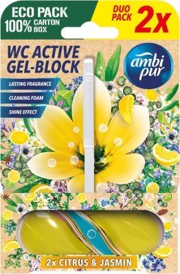 AMBIPUR Active gel-blok citron & jasmín 2 x 45 g