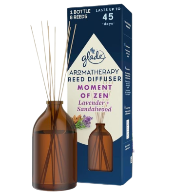 GLADE Aromatherapy osvěžovač vzduchu vonné tyčinky Moment of Zen 80 ml