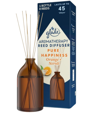 GLADE Aromatherapy osvěžovač vzduchu vonné tyčinky Pure Happiness 80 ml