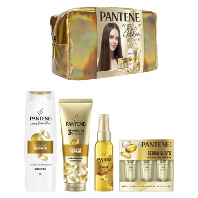 PANTENE Sada čtyř produktů Pantene: olej, šampon, sérum v ampulkách a maska