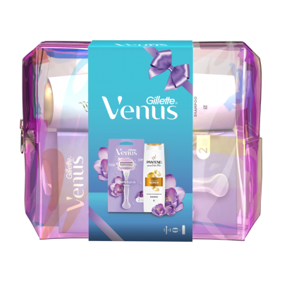 GILLETTE VENUS ComfortGlide holicí strojek + šampon Pantene Repair and Protect 250 ml