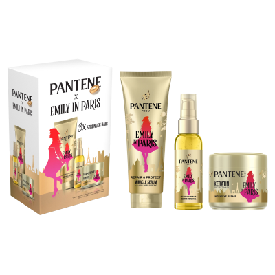 Pantene Pro-V Xmass sada Miracles Hydra Glow šampon, maska a kondicionér 3 ks