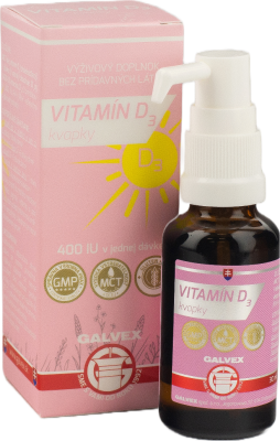 GALVEX Vitamín D3 kvapky 30 ml