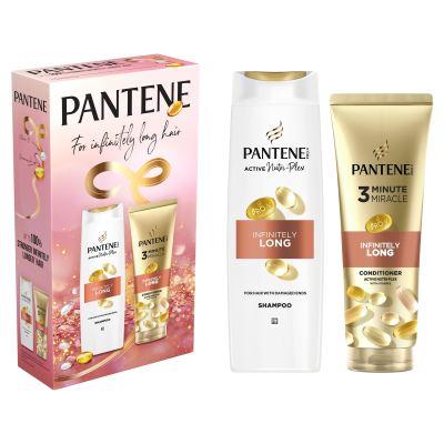 PANTENE Sada produktů Pantene Infinitely Long: šampon 400 ml a sérum 220 ml