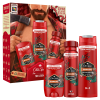 OLD SPICE Bearglove Lumberjack Sada s deodorantem ve spreji 150 ml, tuhým deodorantem 50 ml a sprchovým gelem 250 ml