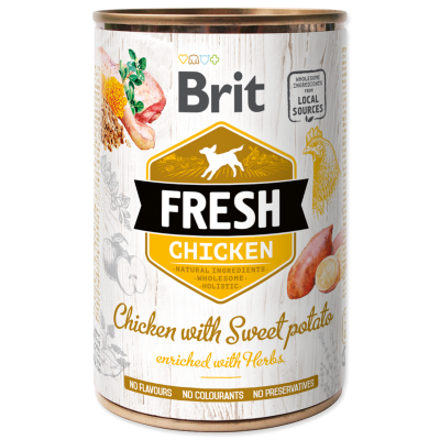 BRIT Konzerva Fresh Chicken with Sweet Potato 400 g