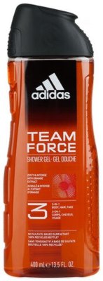 ADIDAS Team Force 3v1 sprchový gel na tělo, vlasy a obličej pro muže 400 ml