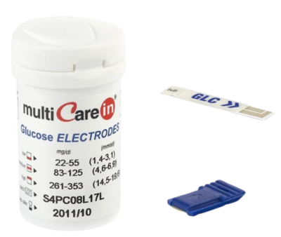 MULTICARELN MultiCareIn Glucose Testovacie prúžky na meranie hladiny glukózy v krvi 50 ks