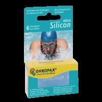 OHROPAX Silicon Aqua Ušné vložky v krabičke 6 ks