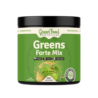 GREENFOOD NUTRITION Greens Forte Mix, juicy apple 240 g