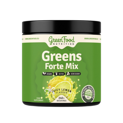 GREENFOOD NUTRITION Greens Forte Mix, juicy lemon 240 g