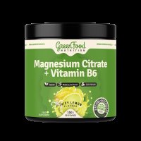 GREENFOOD NUTRITION Magnesium Citrate +Vitamin B6 šťavnatý citron 150 g