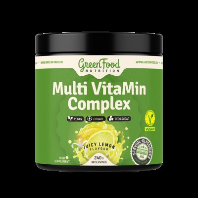 GREENFOOD NUTRITION VitaMin Complex šťavnatý citron 240 g