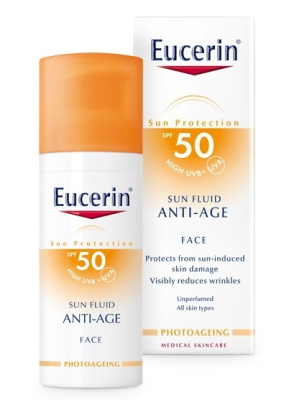 EUCERIN SUN Emulze opalov.SPF50 proti vráskám 50 ml