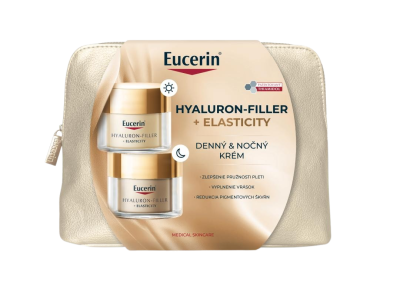 EUCERIN Vánoční taštička Hyaluron-Filler + Elasticity Denní krém + Noční krém