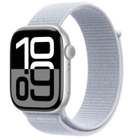 APPLE Watch Series 10 GPS 42mm Silver Aluminium Case with Blue Cloud Sport Loop