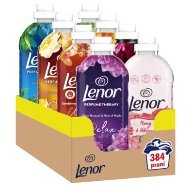 LENOR Perfume Therap, Mix balení 8 x 1.2 l