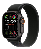 APPLE Watch Ultra 2 (2024) 49mm, Černý titan s černým trailovým tahem M/L