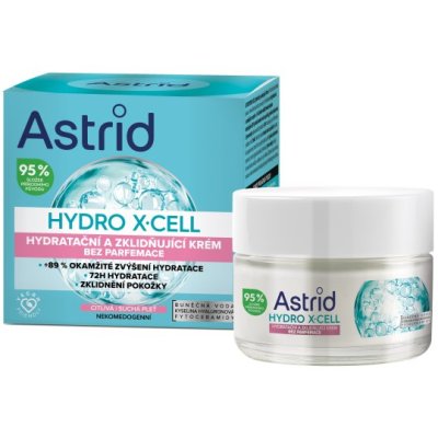 ASTRID Hydro X-Cell Hydratační a zklidňující krém bez parfemace citlivá pleť 50 ml