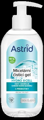 ASTRID Hydro X-Cell Čistící micelární gel na tvář, oči a rty pro všechny typy pleti 200 ml