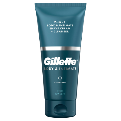 GILLETTE Intimate přípravek na holení třísel a mycí emulze 177 ml