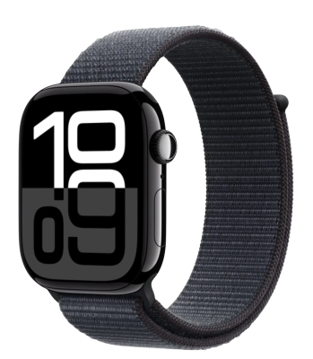 APPLE Watch Series 10 GPS + Cellular 46mm Jet Black Aluminium Case with Ink Sport Loop