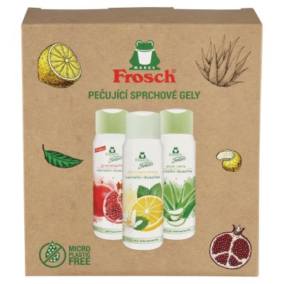 FROSCH Sada sprchových gelů trio 3 x 300 ml