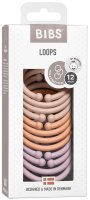 BIBS Loops kroužky, Blush/ Peach/ Dusky Lilac 12 ks BIBS Loops kroužky, Blush/ Peach/ Dusky Lilac 12 ks