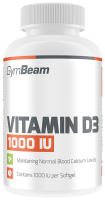 GYMBEAM Vitamín D3 1000 IU fudge brownie 60 kapslí
