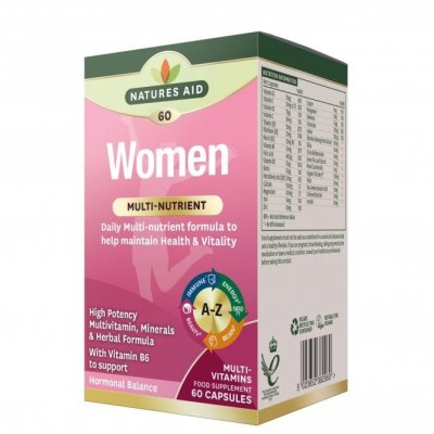 NATURES AID Women Multinutrient + Superfoods 60 kapslí