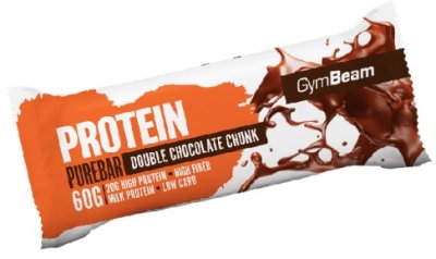 GYMBEAM Protein PureBar double chocolate chunk 60 g