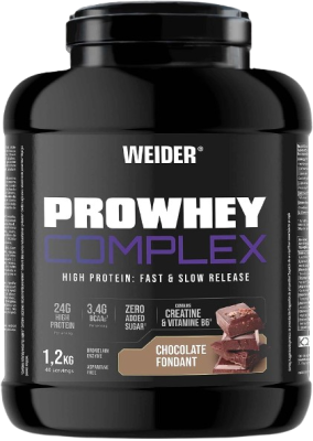 WEIDER Prowhey Complex, syrovátkový koncentrát s micelárním kaseinem a kreatinem 1.2 kg WEIDER Prowhey Complex, syrovátkový koncentrát s micelárním kaseinem a kreatinem 1.2 kg