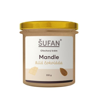 ŠUFAN Mandle s bílou čokoládou 330 g
