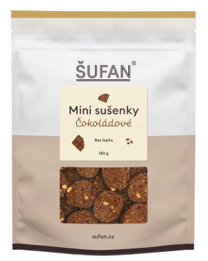 ŠUFAN Mini sušenky, Čokoládové ovesné, bezlepkové 180 g