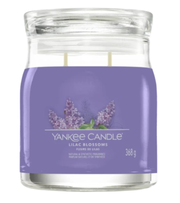 YANKEE CANDLE Signature Lilac Blossoms Vonná svíčka 368 g