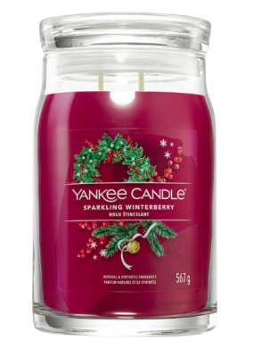 YANKEE CANDLE Signature Sparkling Winterberry Vonná svíčka 567 g