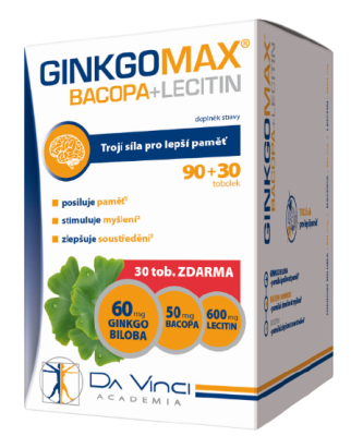 GINKGOMAX Bacopa, Lecitin 120 tobolek