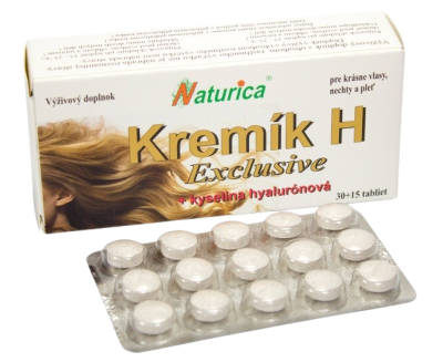 NATURICA KŘEMÍK H Exclusive + Kyselina hyaluronová 45 tablet