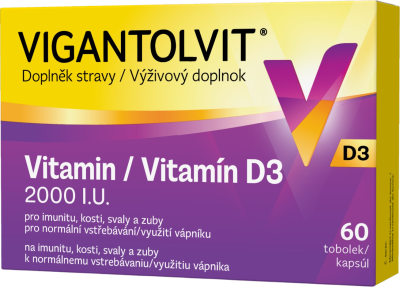 VIGANTOLVIT D3 2000 IU 60 kapslí