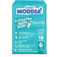 MODDIA BABY Plenkové kalhotky 6 XL (14–19 kg), 18 ks