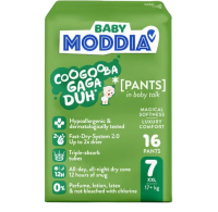 MODDIA BABY Plenkové kalhotky 7 XXL (17+ kg), 16 ks