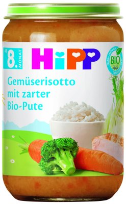 HIPP BIO Zeleninové rizoto s krůtím masem 220 g