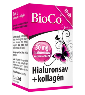 BIOCO Hyaluronic acid + collagen 30 kapslí