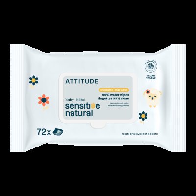 ATTITUDE Vlhčené ubrousky pro citlivou pokožku 72 ks