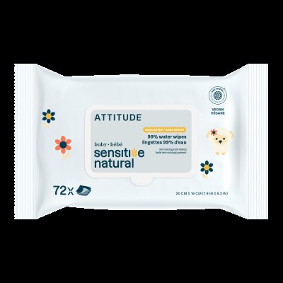 ATTITUDE Vlhčené ubrousky pro citlivou pokožku 72 ks