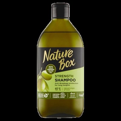 NATURE BOX Olive Oil, Ochranný šampon proti lámavosti vlasů 385 ml