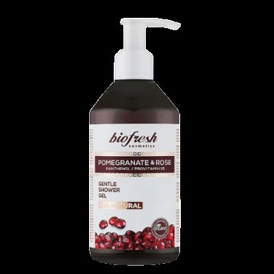 BIOFRESH Jemný sprchový gel s panthenolem a B5, Pomegranate & Rose 250 ml