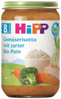 HIPP BIO Příkrm Zeleninové rizoto s krůtím masem, od 8. měsíce 220 g