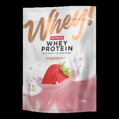 NUTREND Whey Protein, jahoda 390 g